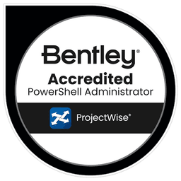 Bentley Accredited PowerShell Administrator for ProjectWise badge